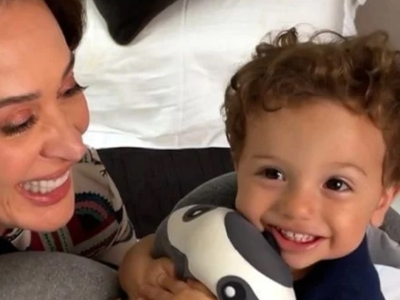 Claudia Raia divide momento fofo com o filho caçula: ‘Amor da minha vida’