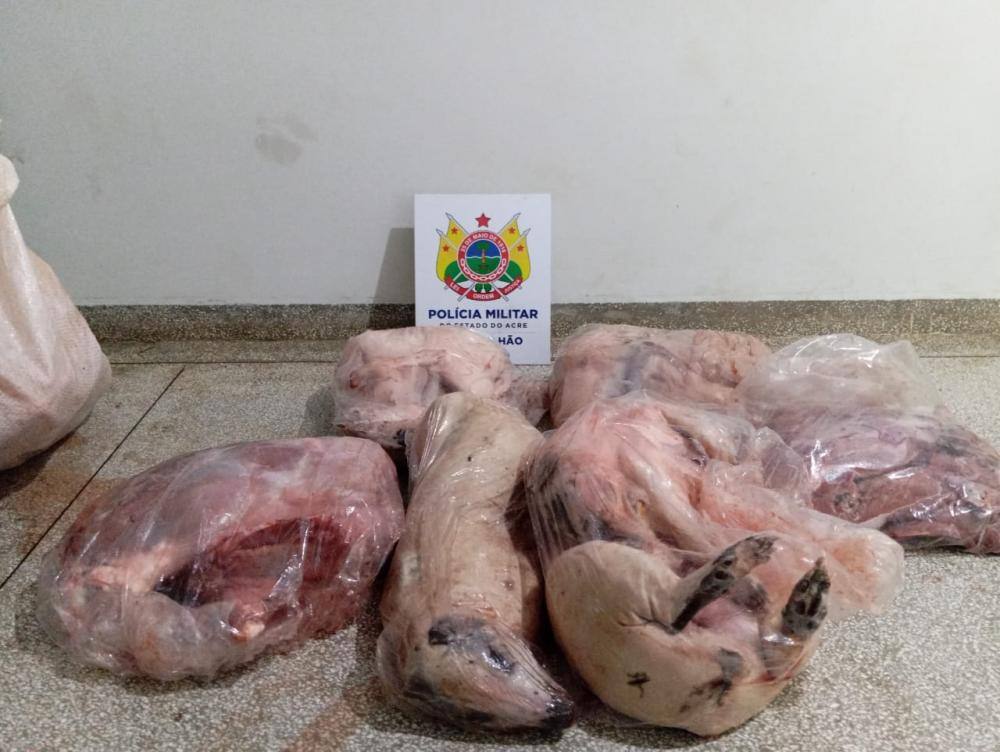 Leia mais sobre o artigo Polícia apreende mais de 50 kg de carne de animais silvestres no interior