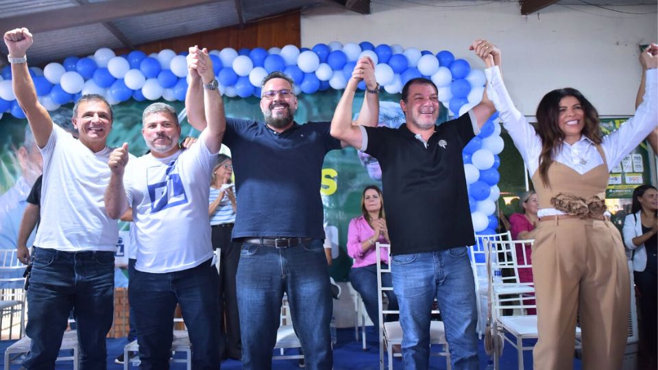 Leia mais sobre o artigo Ao lado de Bittar e Alan, Sergio Lopes oficializa pré-candidatura à reeleição