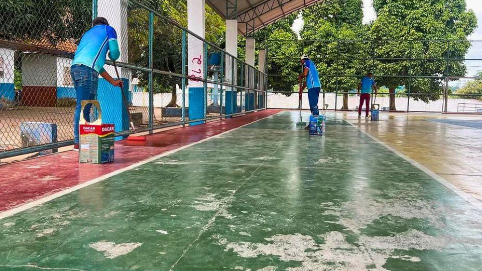 Leia mais sobre o artigo Prefeitura de CZS recupera quadra na Vila Santa Luzia para os Jogos Escolares