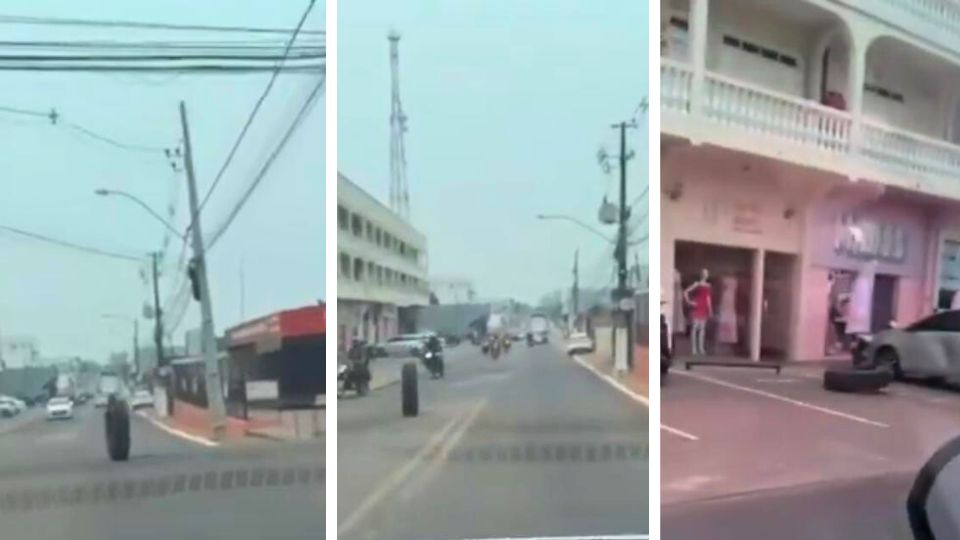 Leia mais sobre o artigo Pneu de caminhão atinge carro em rua de Rio Branco