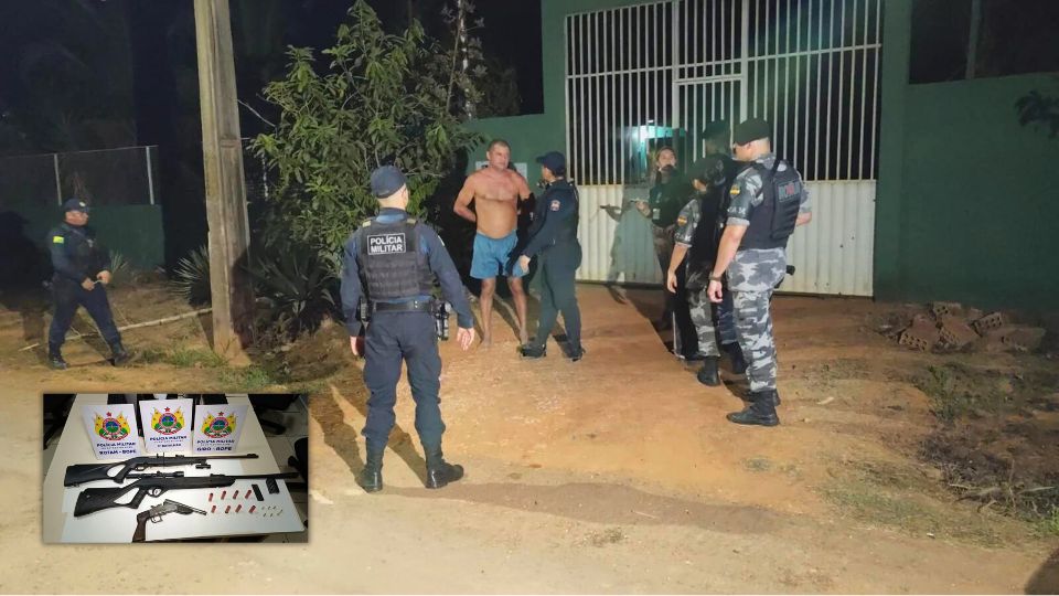 Leia mais sobre o artigo Homem efetua disparos de arma de fogo após surto e acaba detido pela polícia