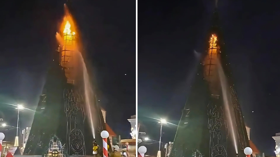 Leia mais sobre o artigo VÍDEO: Chamas consomem parte de árvore de Natal no Acre; crime é descartado