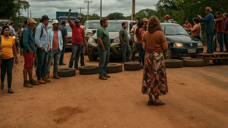 Leia mais sobre o artigo Protesto bloqueia estrada da Transacreana após operação do ICMBio
