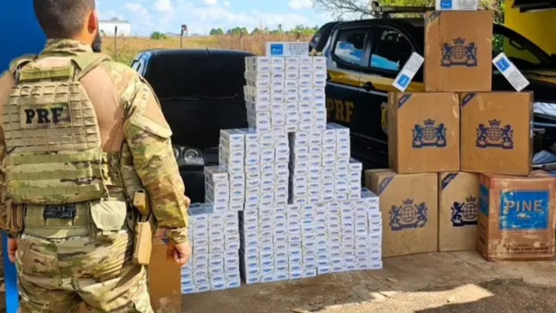 Leia mais sobre o artigo PRF flagra quase 7 mil maços de cigarros contrabandeados na BR 317