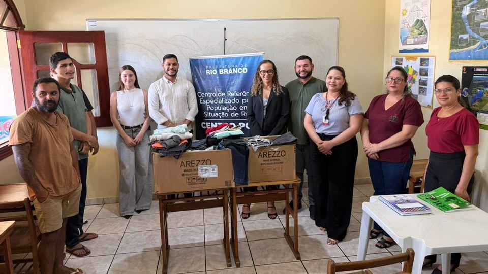 Prefeitura de Rio Branco recebe doação de roupas do Tribunal de Justiça do Acre - Prefeitura de Rio Branco