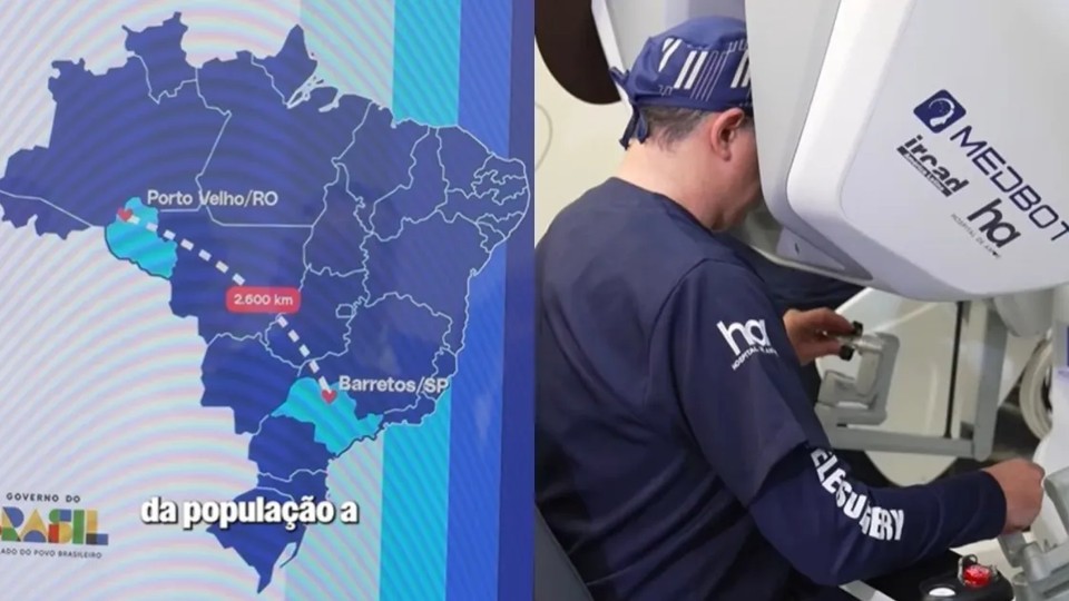 Leia mais sobre o artigo Telecirurgia robótica do SUS conecta RO a SP para tratamento inédito