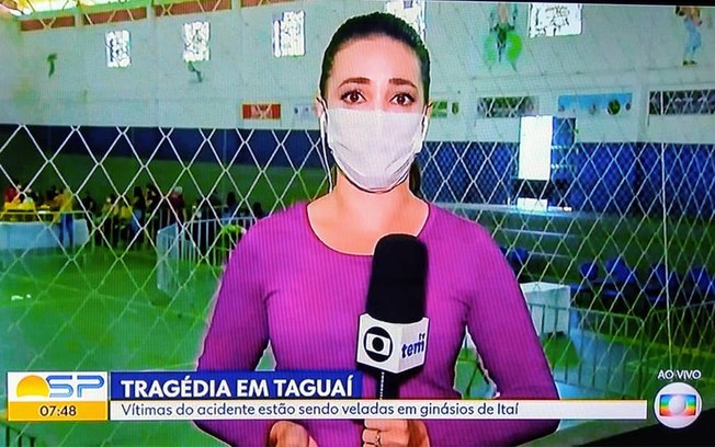 Leia mais sobre o artigo Repórter chora ao vivo no “Bom Dia SP” falando sobre o acidente em Tanguaí