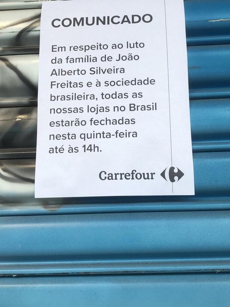 Leia mais sobre o artigo “Em respeito ao luto”, lojas do Carrefour amanhecem fechadas nesta quinta