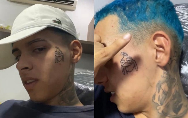 Leia mais sobre o artigo Funkeiro MC Rick viraliza ao tatuar um frango no rosto