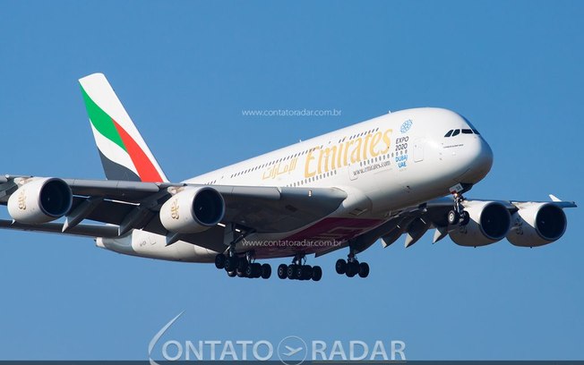 Leia mais sobre o artigo Gigante A380 da Emirates volta ao Brasil em janeiro