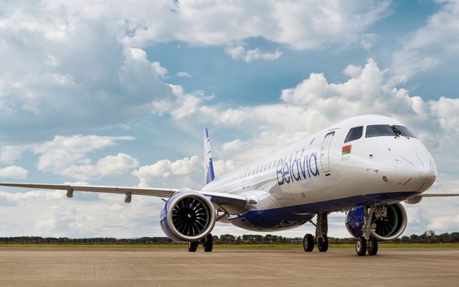 Leia mais sobre o artigo Companhia bielorrussa Belavia recebe seu primeiro Embraer E195-E2