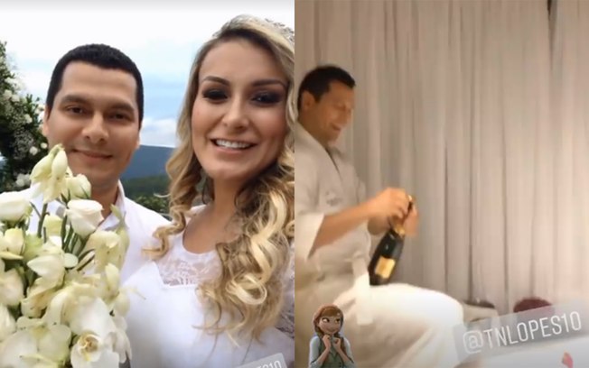 Leia mais sobre o artigo Andressa Urach se casa em cerimônia intimista e tem noite de núpcias romântica