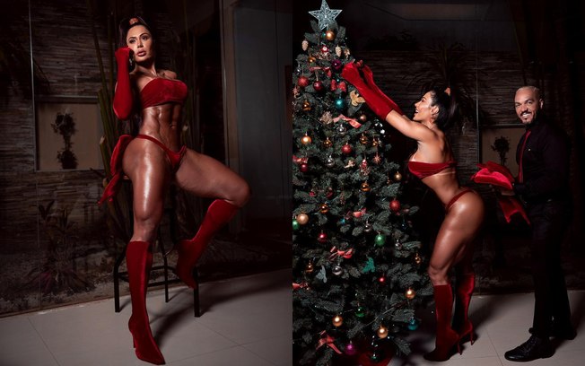 Leia mais sobre o artigo Gracyanne Barbosa faz ensaio hot em clima de Natal