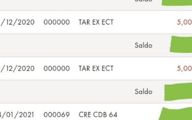 Leia mais sobre o artigo Clientes da Caixa reclamam por taxa de R$ 5 cobrada indevidamente “TAR EX ECT”