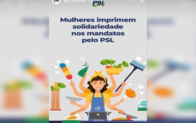 Leia mais sobre o artigo PSL reforça estereótipos ao associar mulheres a trabalhos domésticos