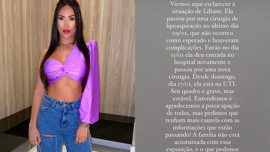 Leia mais sobre o artigo Influencer está internada na UTI após complicações em lipoaspiração