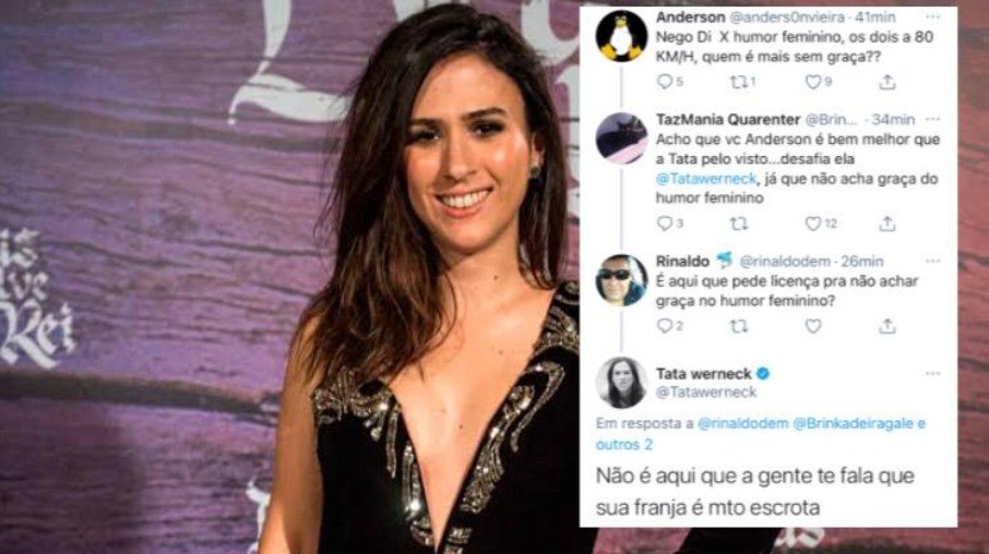 Leia mais sobre o artigo Internauta fala mal de humoristas mulheres e leva fora de Tatá Werneck