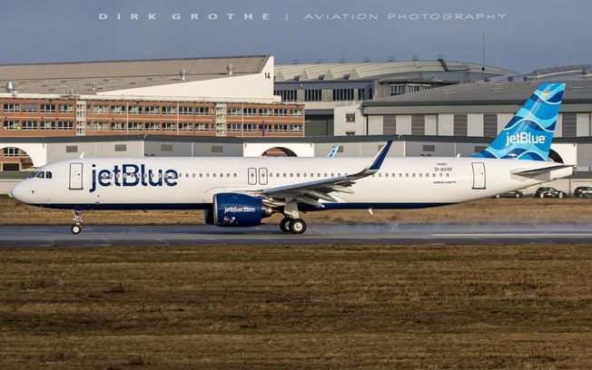 Leia mais sobre o artigo Airbus A321LR da JetBlue realiza voo teste por mais de 9 horas