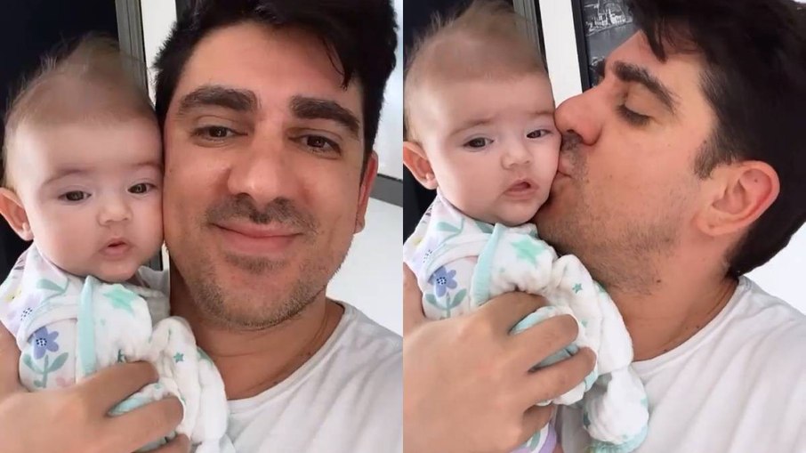 Leia mais sobre o artigo Marcelo Adnet samba com a filha Alice, de 2 meses