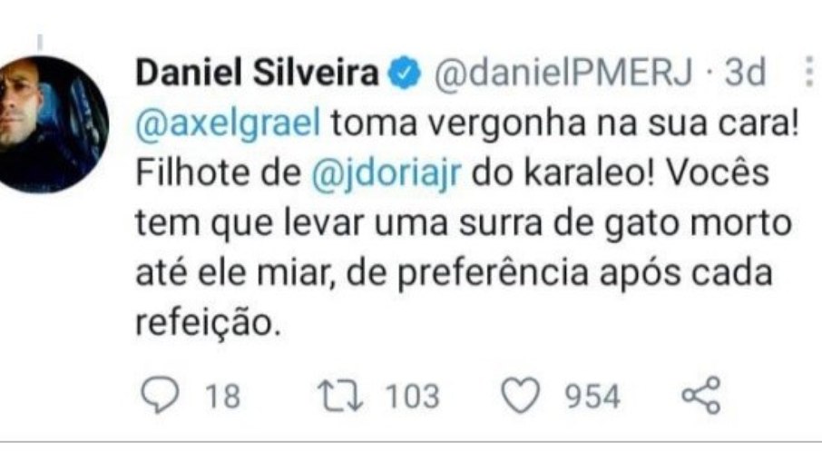 Leia mais sobre o artigo RJ: prefeito de Niterói pede indenização de R$ 20 mil a Daniel Silveira